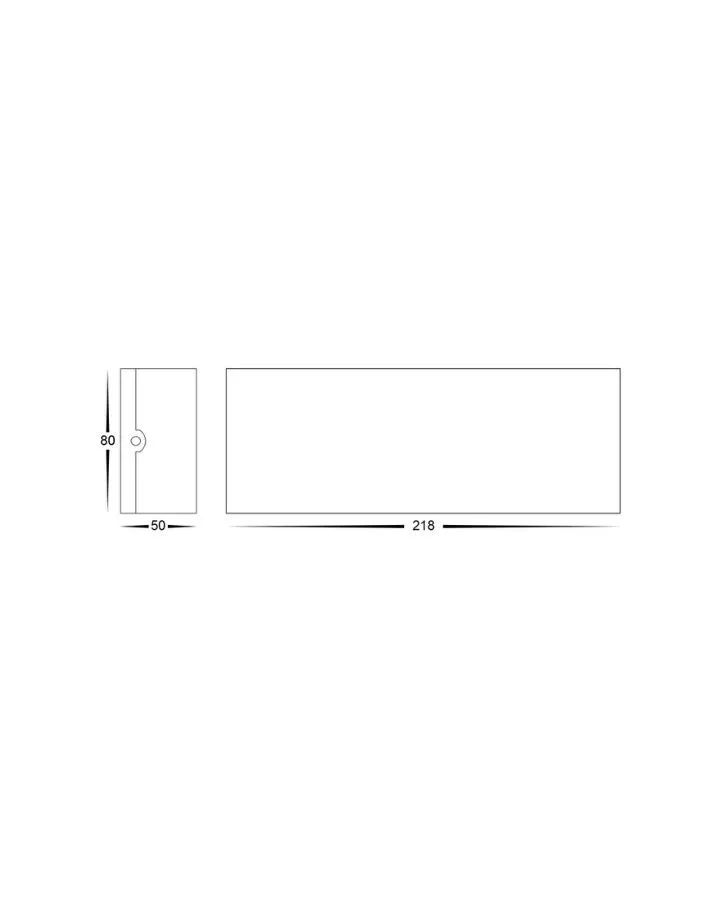 Curved Rectangular Aluminium Wall Light | Assorted Finish | TRIColour