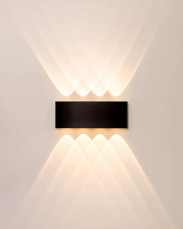 Curved Rectangular Aluminium Wall Light | Assorted Finish | TRIColour