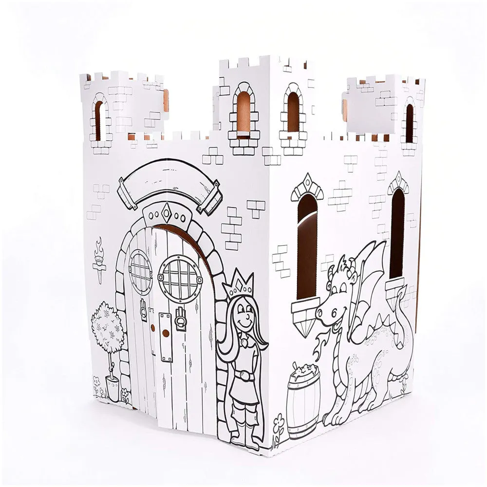 Easy Playhouse Fairy Tale Castle - Creative Cardboard Fort for Kids
