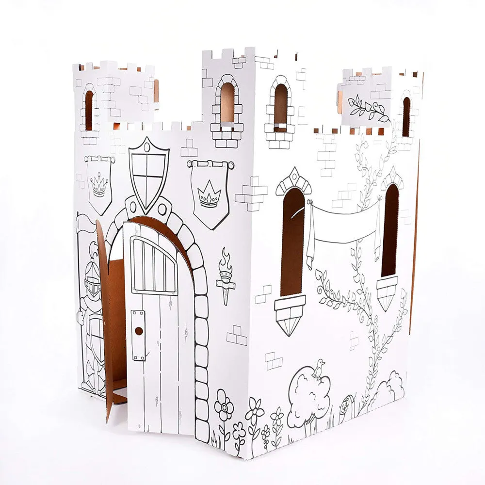 Easy Playhouse Fairy Tale Castle - Creative Cardboard Fort for Kids