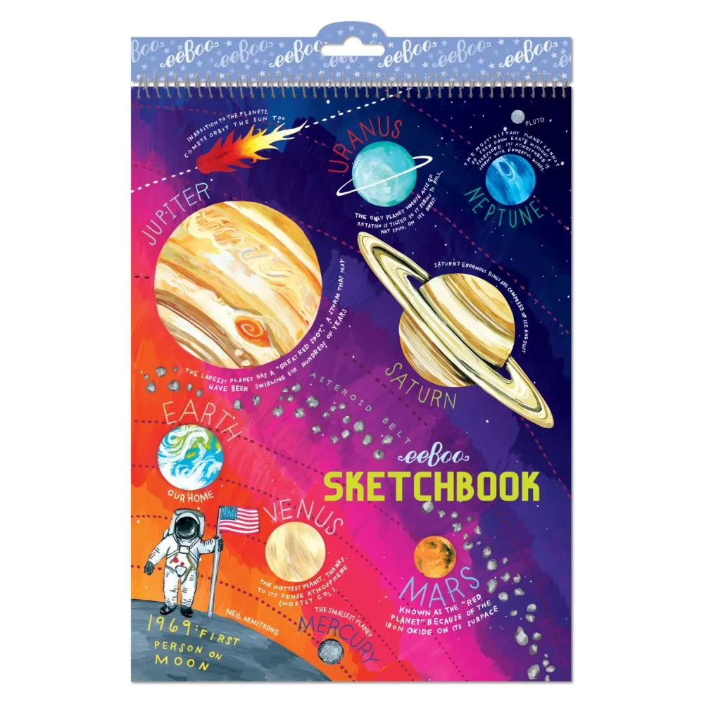 eeBoo Solar System Artist Sketchbook with Monika Forsberg Illustrations