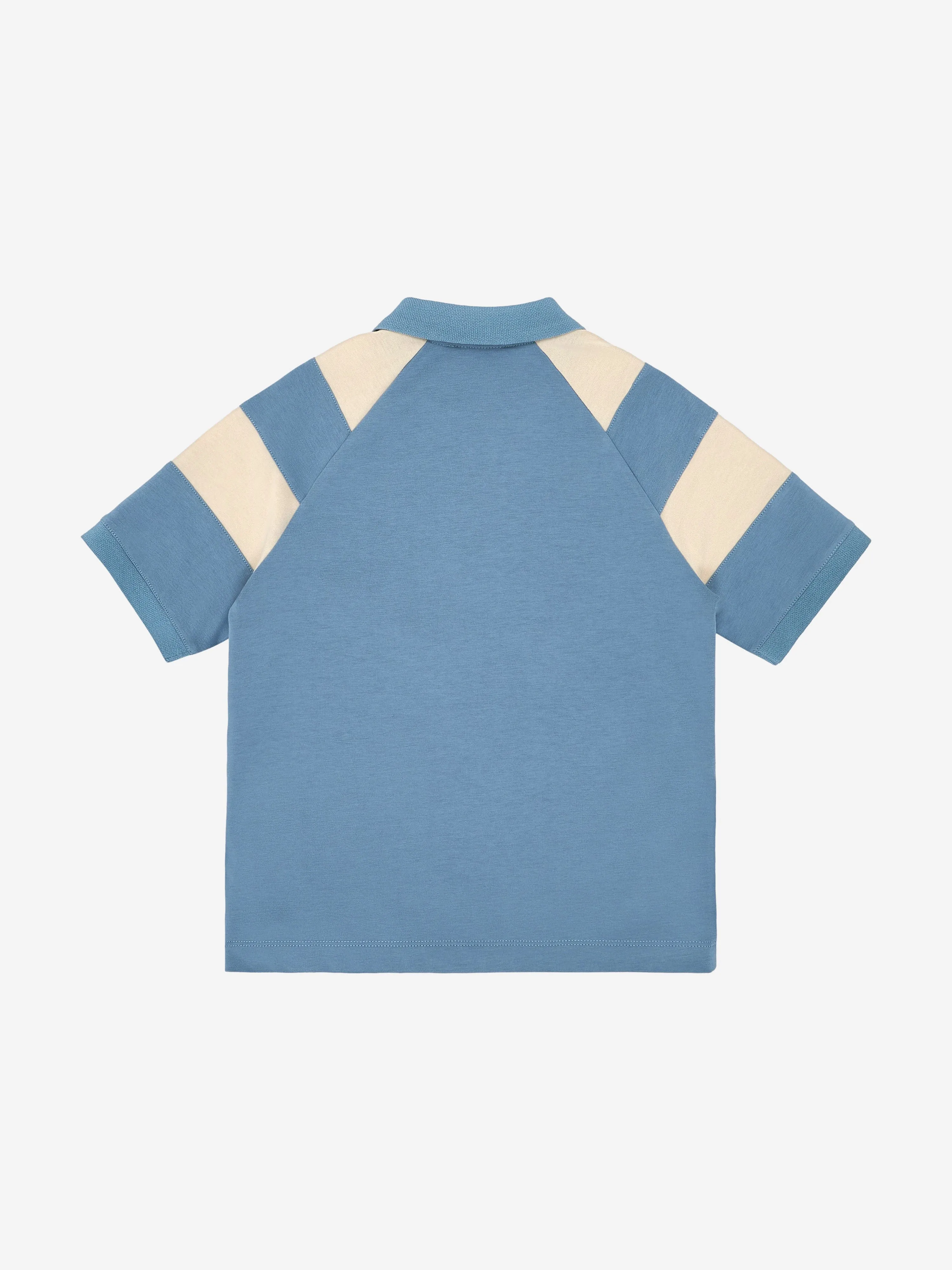 Emporio Armani Boys Colourblock Polo Shirt in Blue