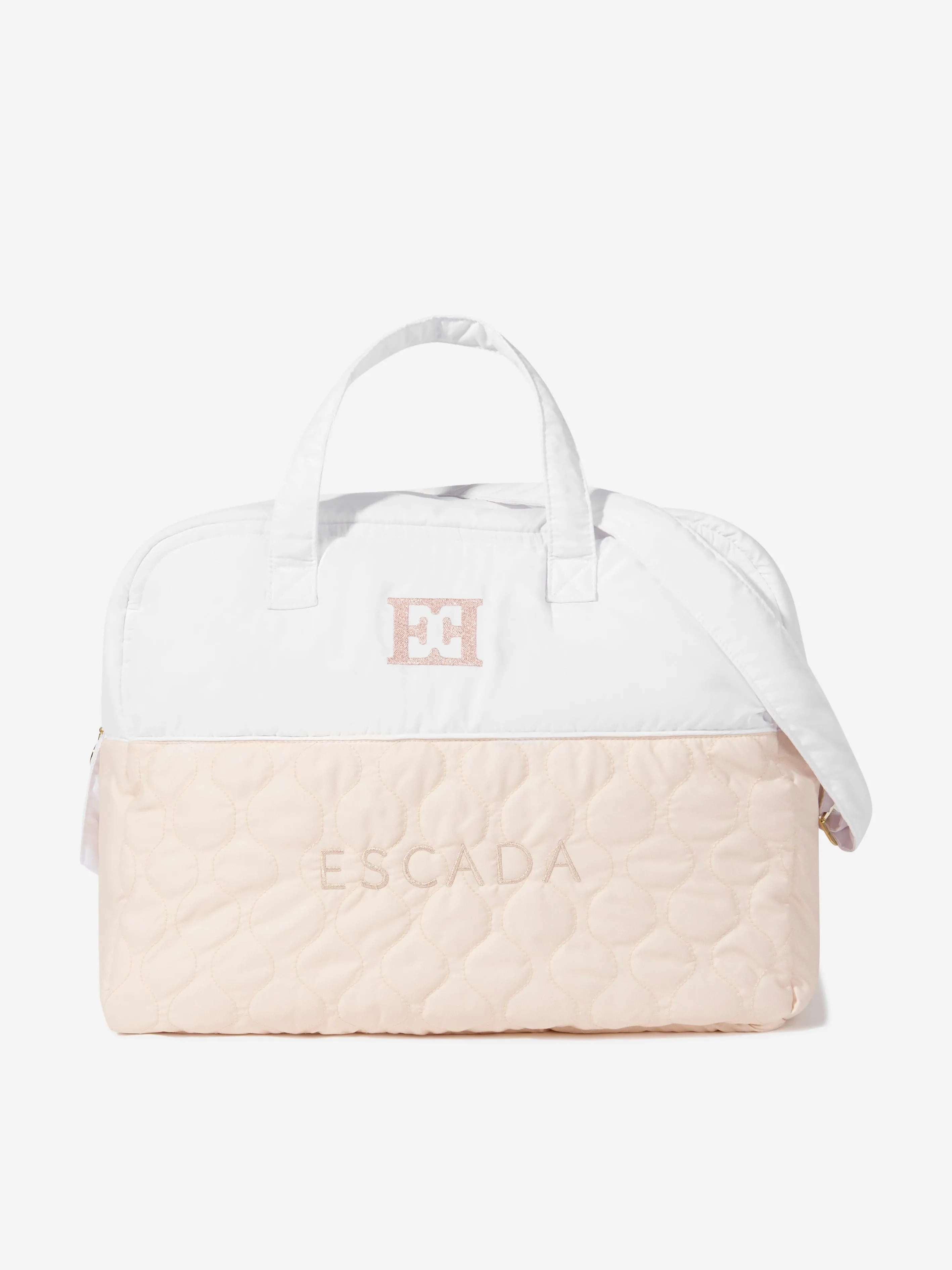 Escada Baby Girls Quilted Changing Bag in White (41cm)