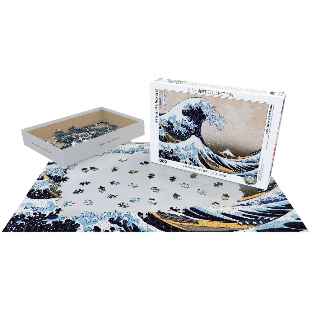 Eurographics The Great Wave Off Kanagawa by Hokusai - 1000 pc Puzzle