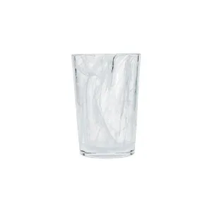 Fortessa 14-oz Swirl White Glass