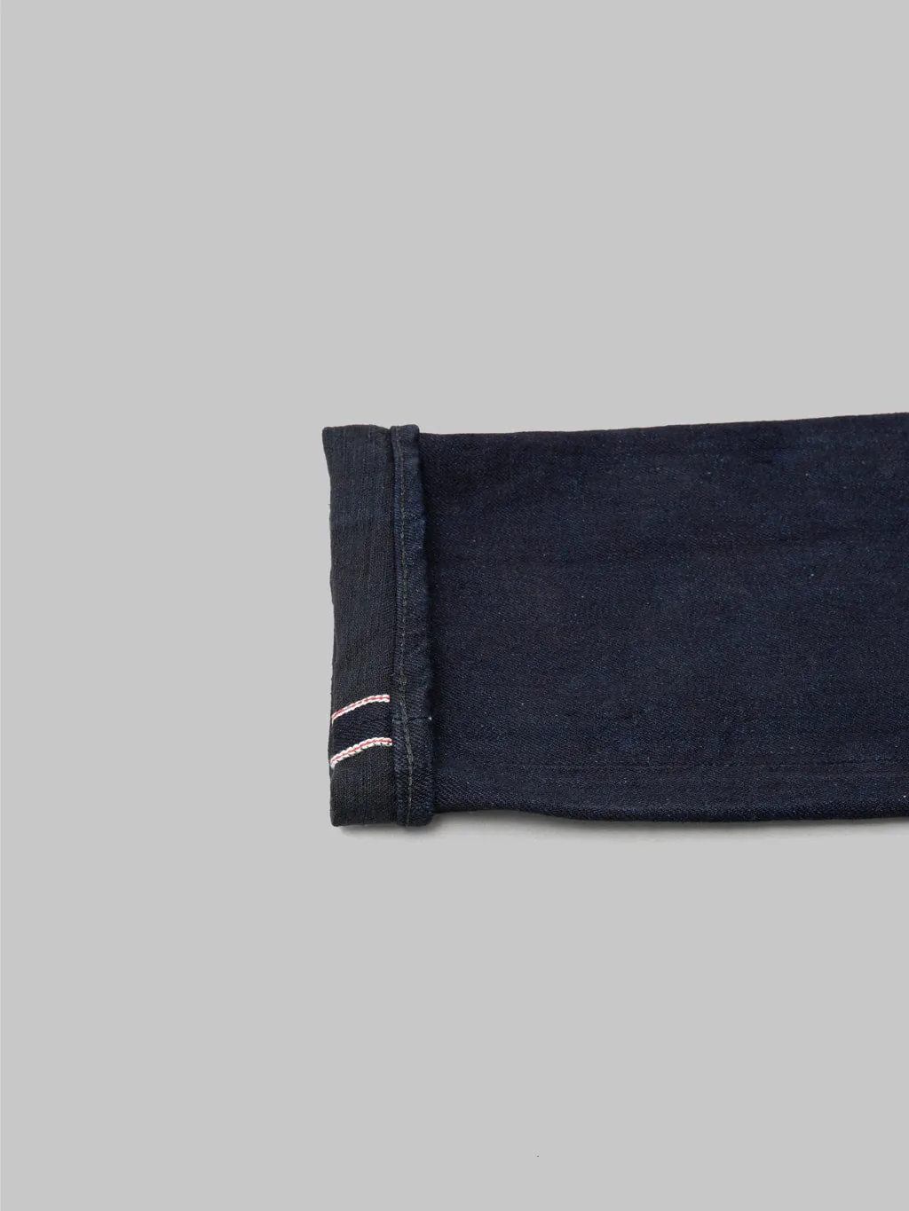 Fullcount 1103SRB 15.5oz Super Rough Indigo × Black Clean Straight Jeans