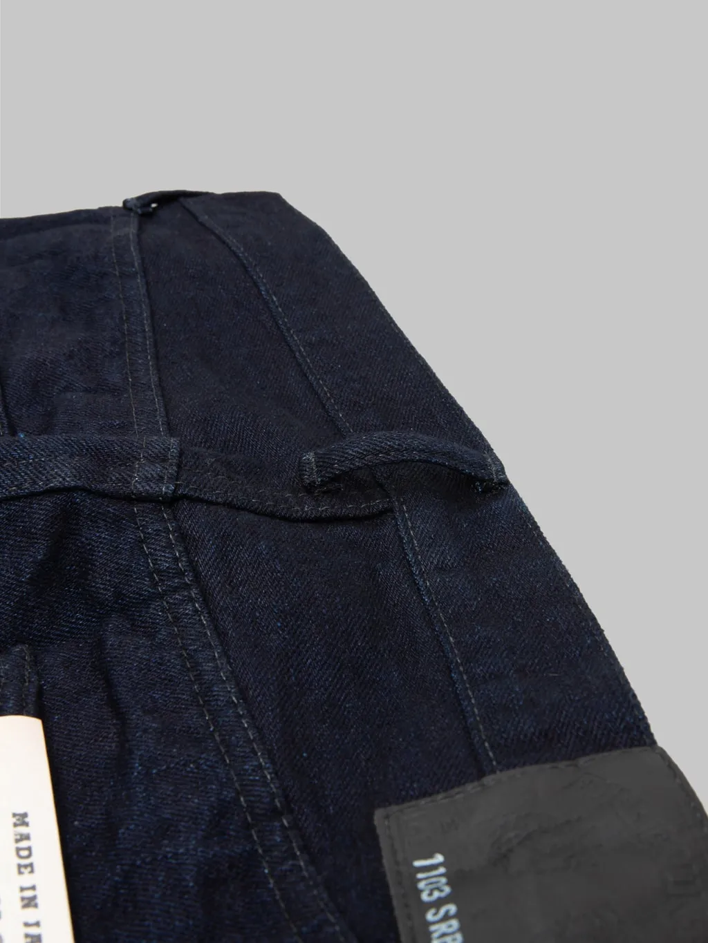 Fullcount 1103SRB 15.5oz Super Rough Indigo × Black Clean Straight Jeans
