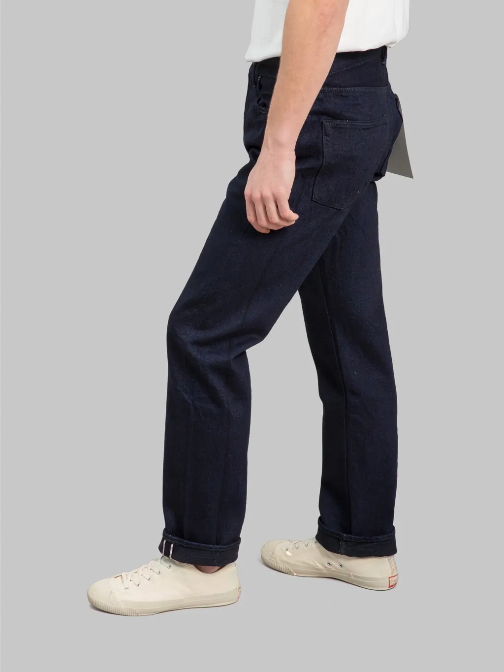 Fullcount 1103SRB 15.5oz Super Rough Indigo × Black Clean Straight Jeans