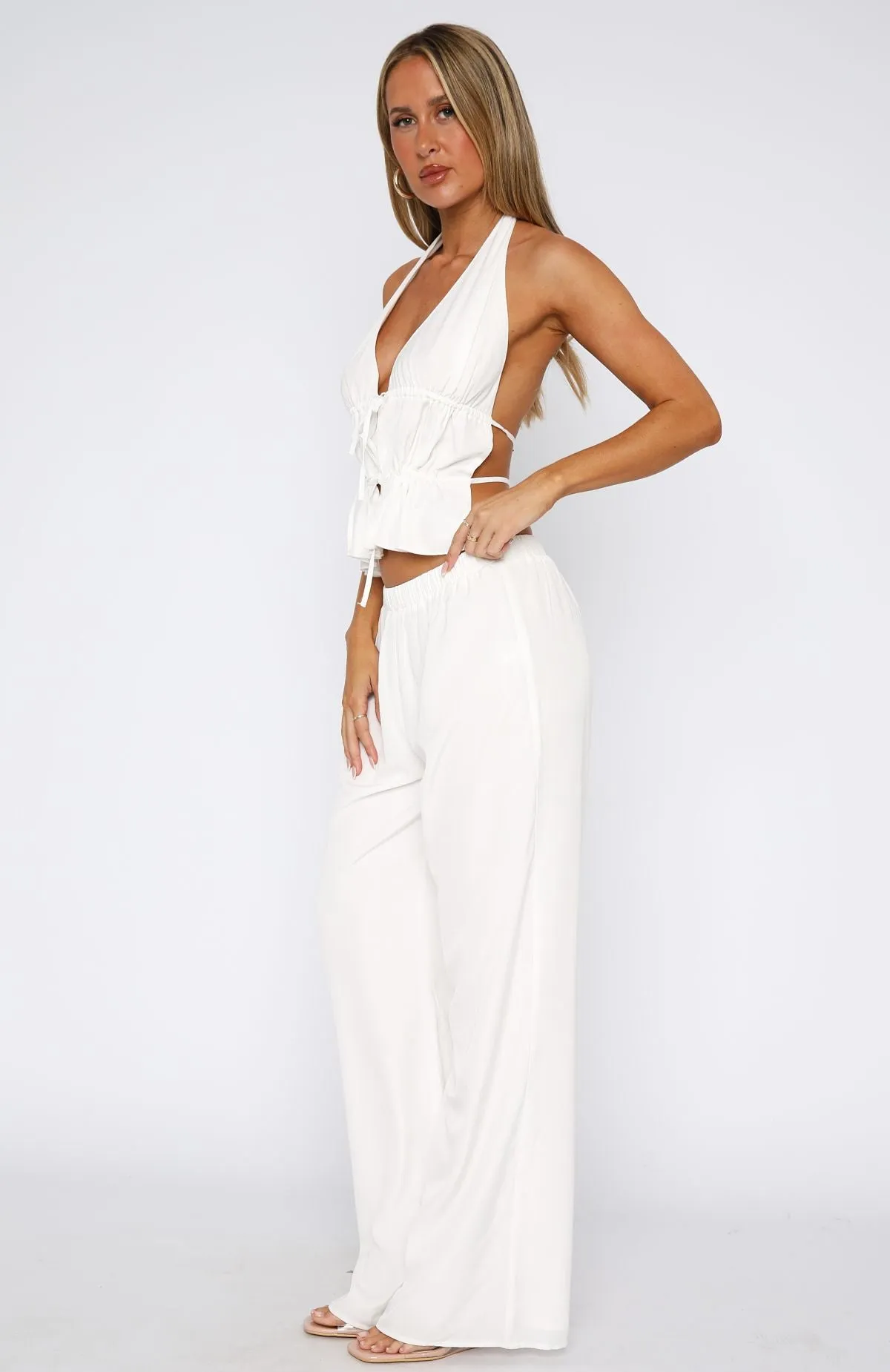 Further Away Pants White