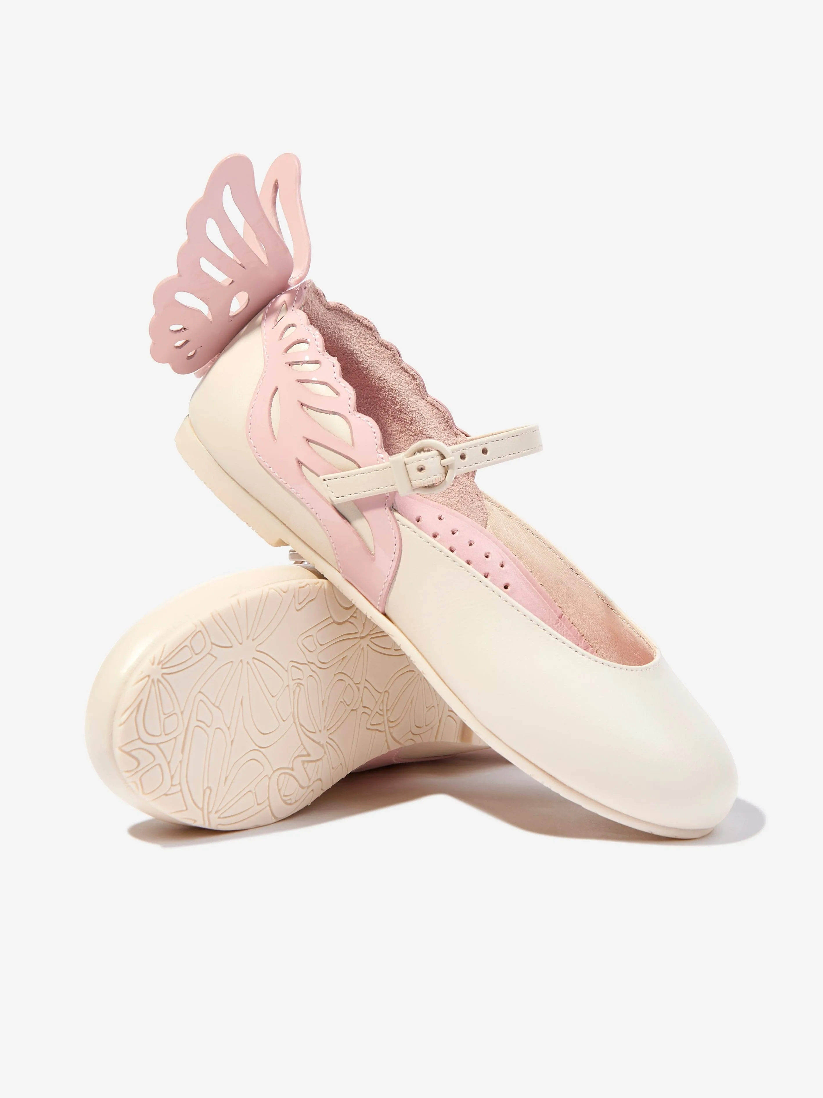 Girls Heavenly Flat in Ivory