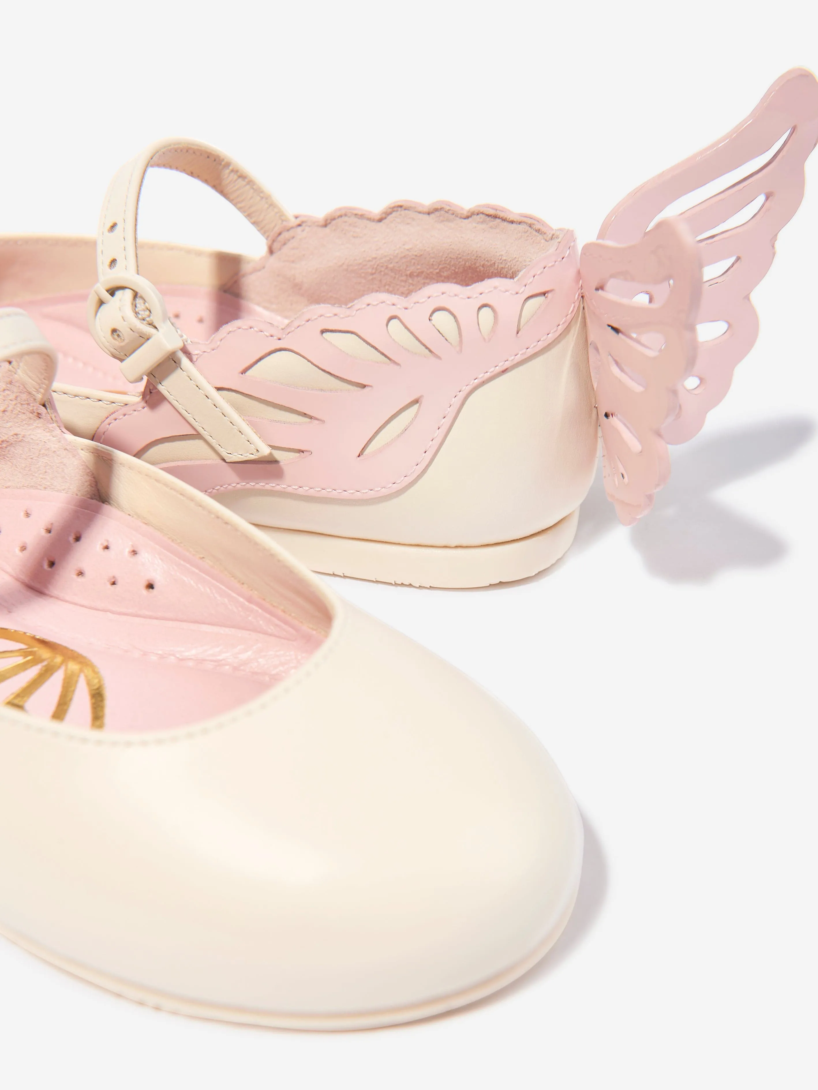 Girls Heavenly Flat in Ivory
