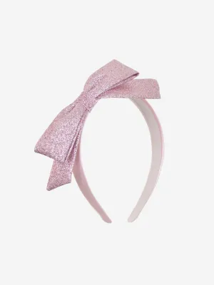 Girls Side Bow Headband in Pink