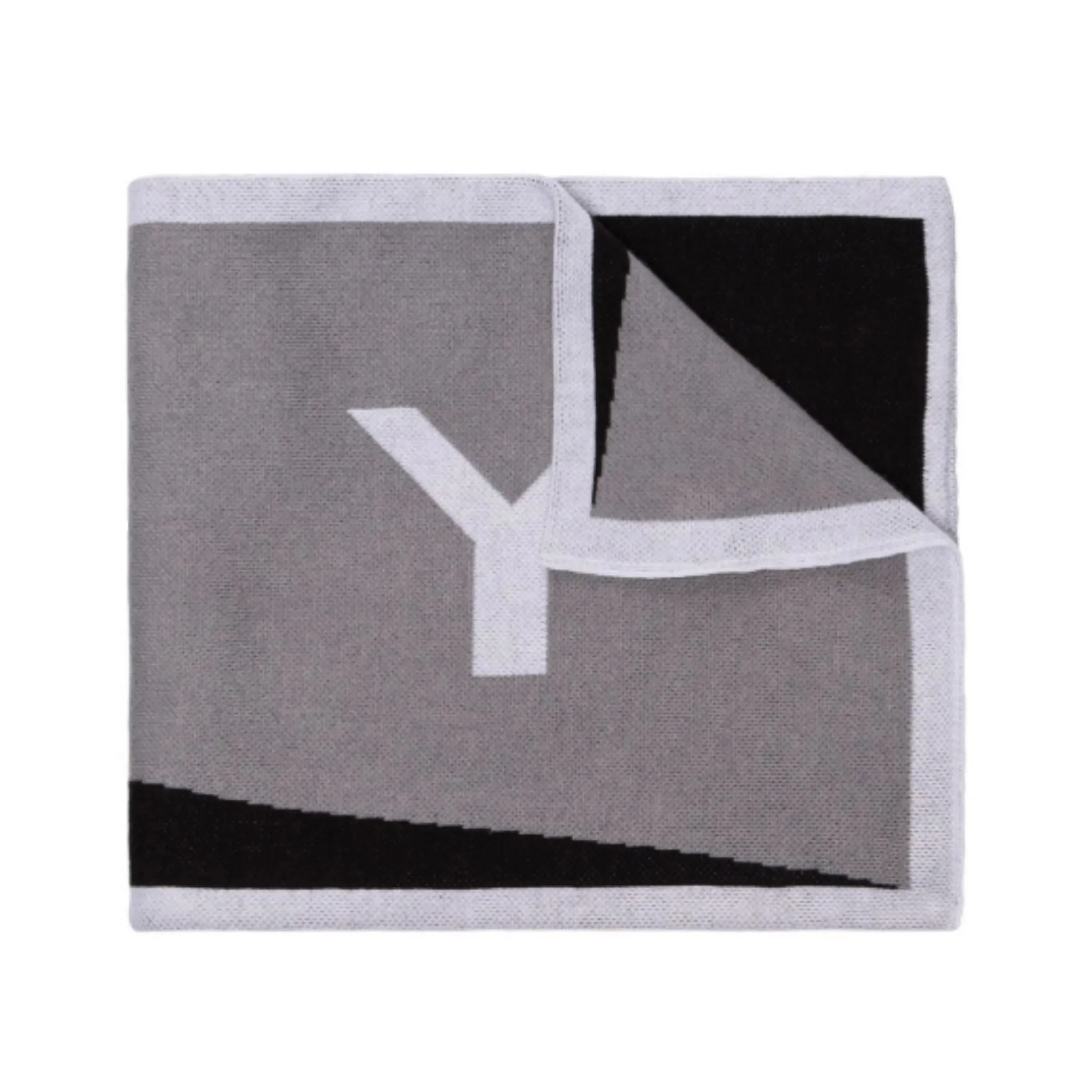 Givenchy Black & Grey Logo Team Scarf