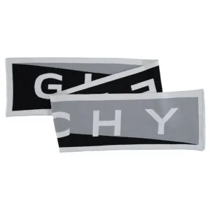 Givenchy Black & Grey Logo Team Scarf