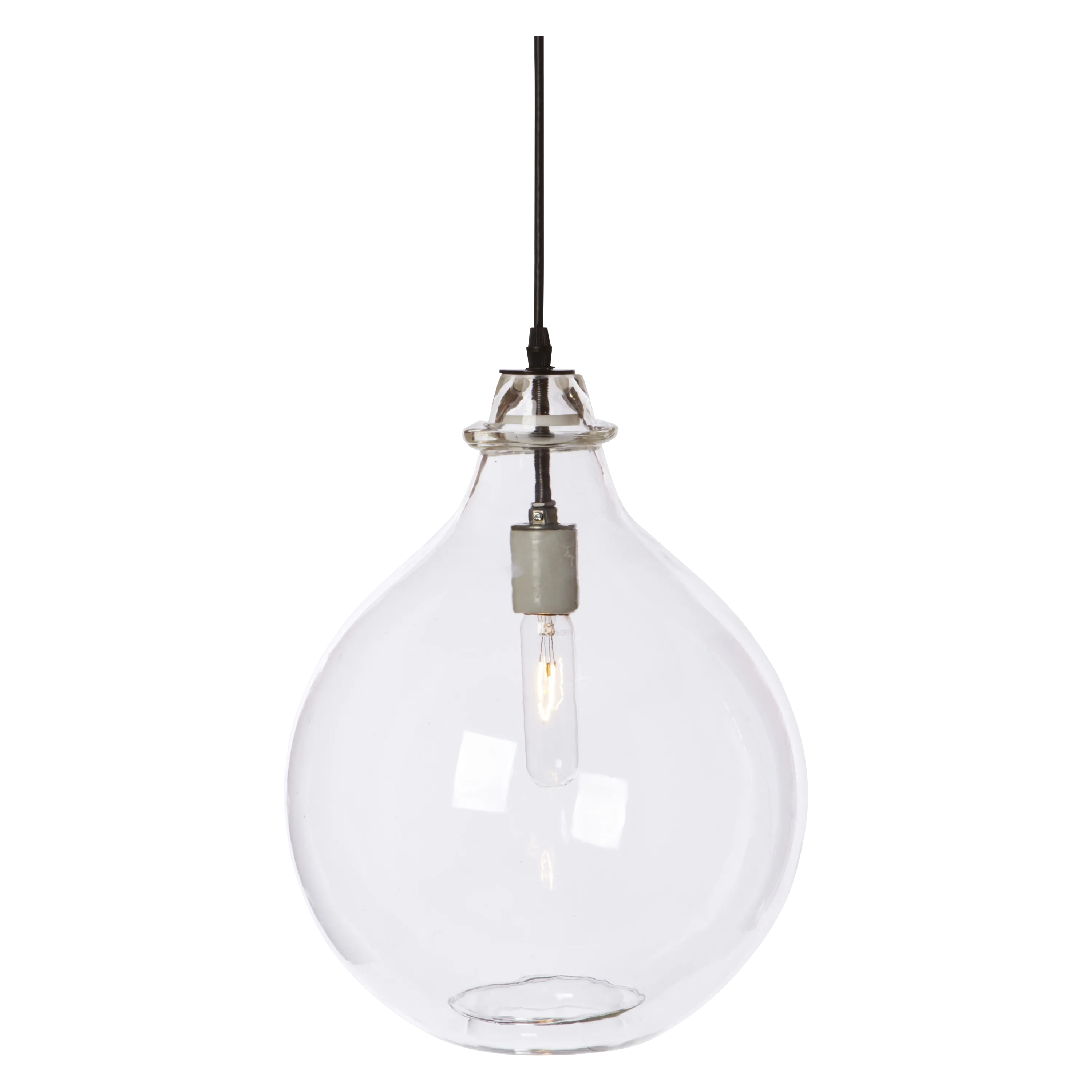 Glass Jug Pendant Clear