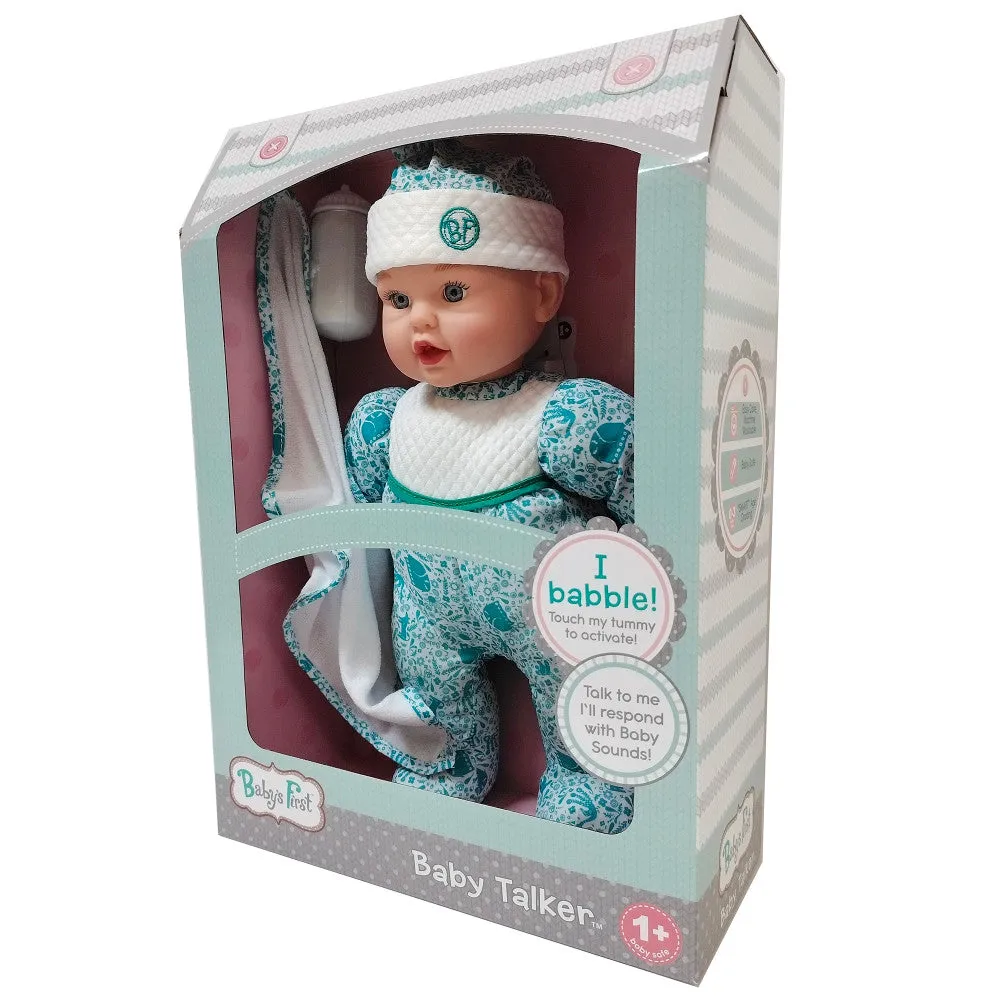 Goldberger 15" Baby's First Baby Talker - Interactive Baby Doll