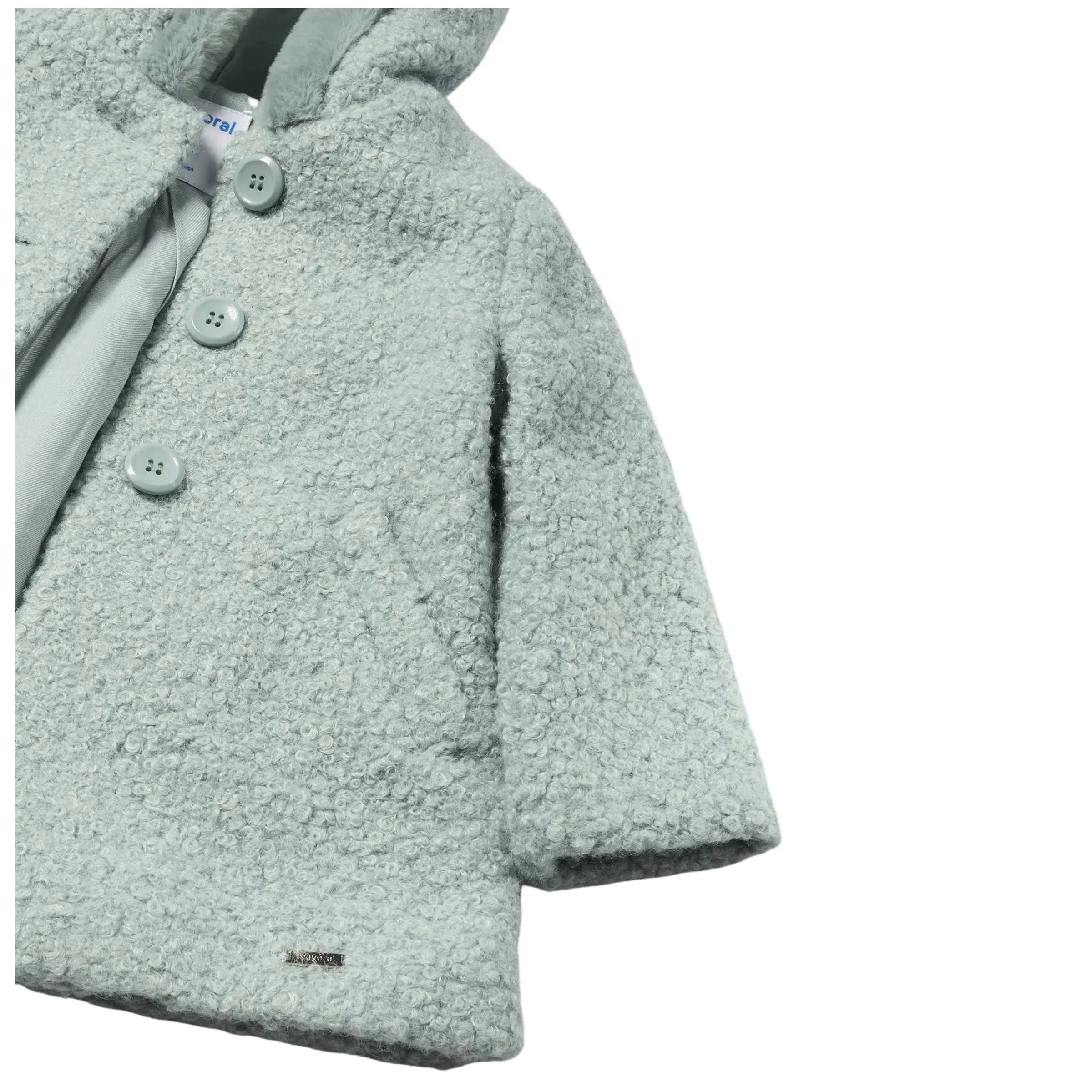 Green Jade Faux Shearling Coat
