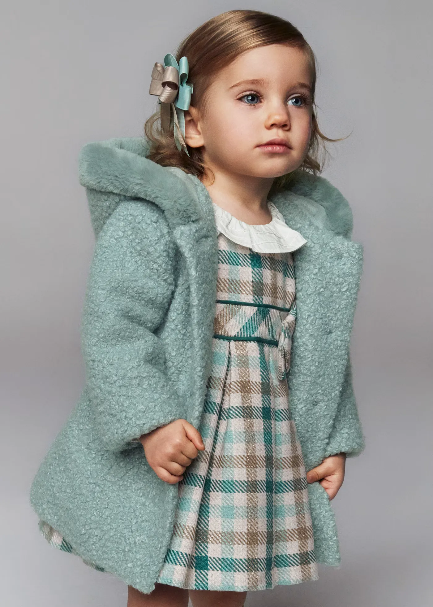 Green Jade Faux Shearling Coat