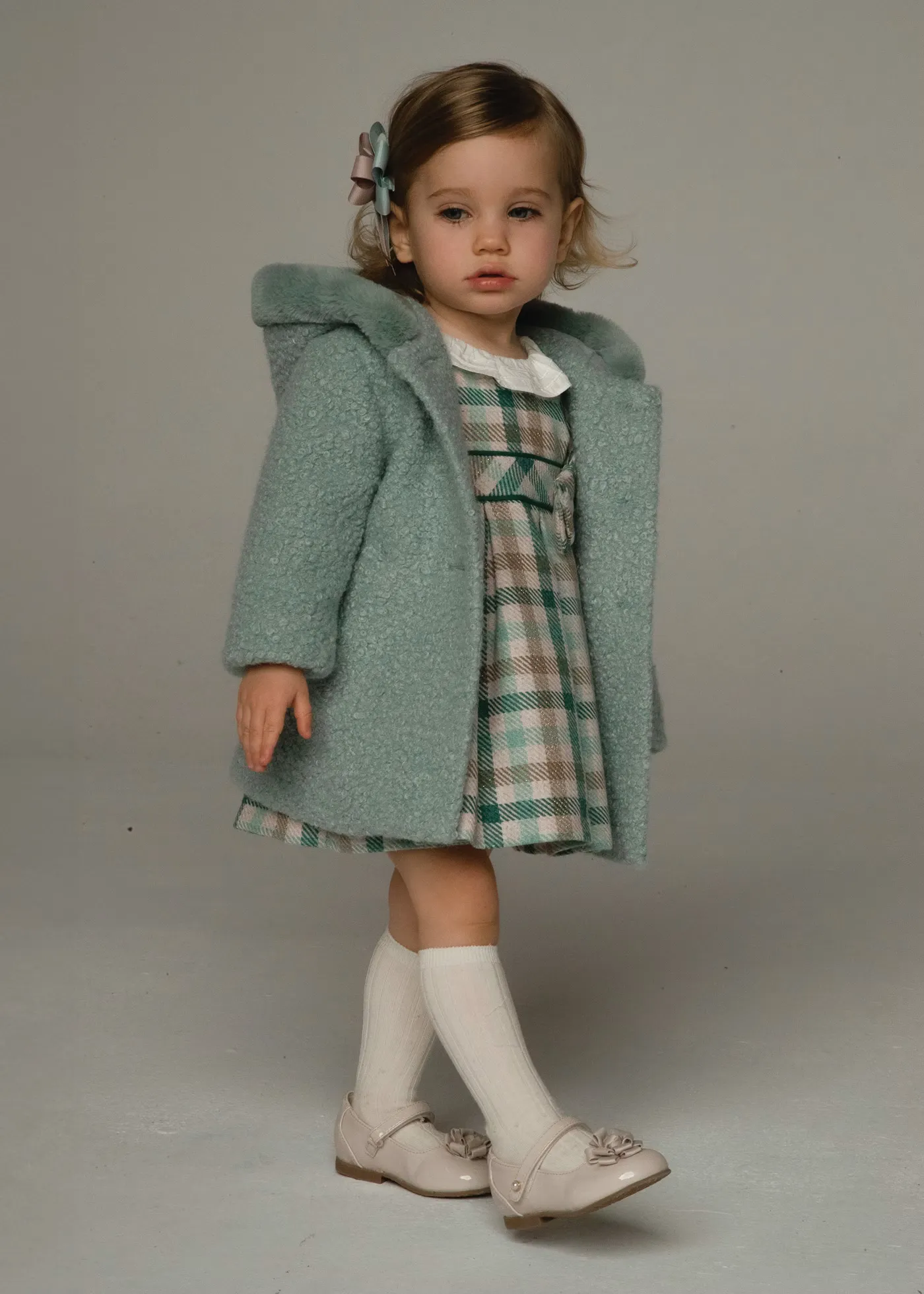 Green Jade Faux Shearling Coat