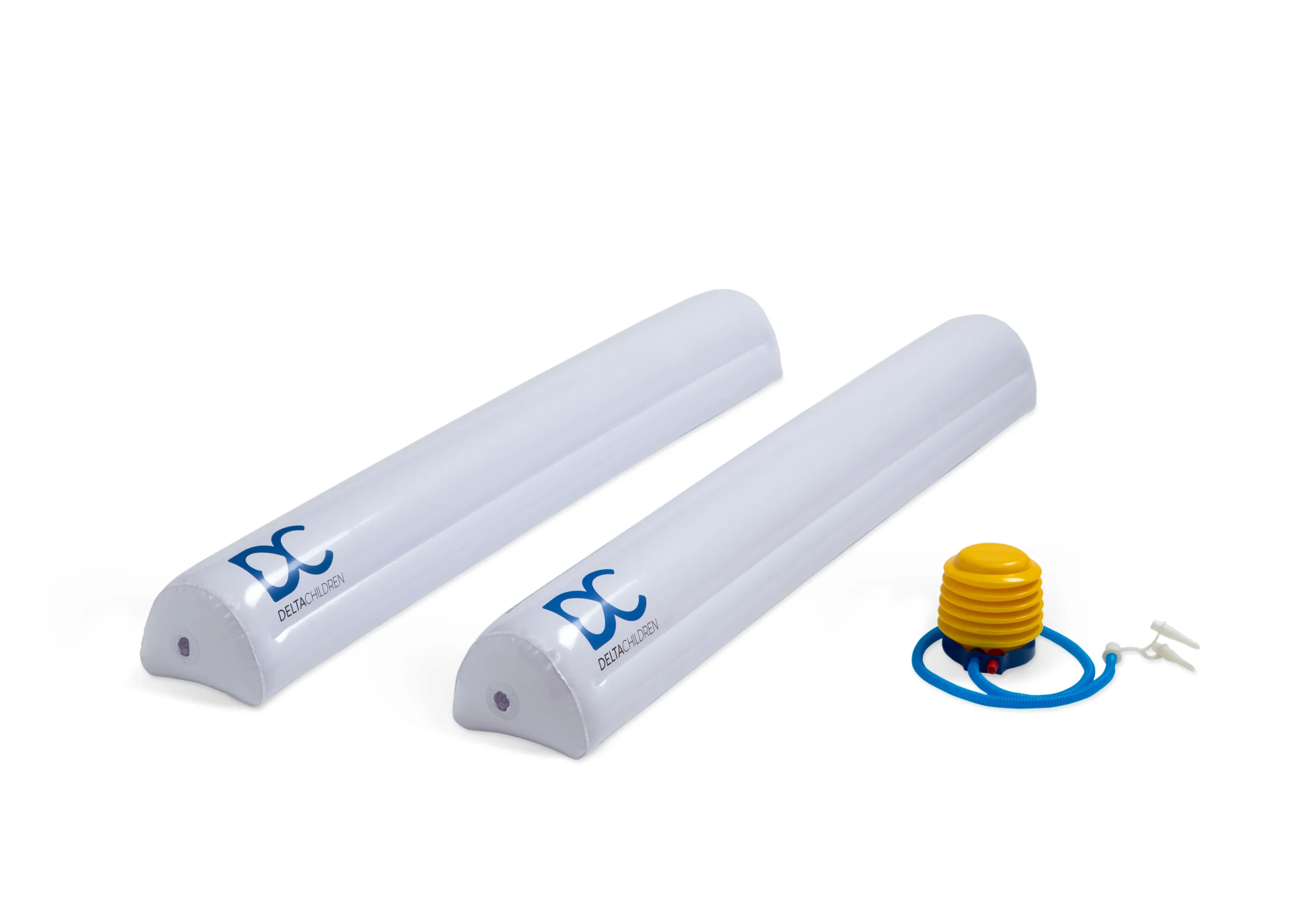 Inflatable Bed Rails for Toddlers & Kids with Foot Pump (2 Pack)