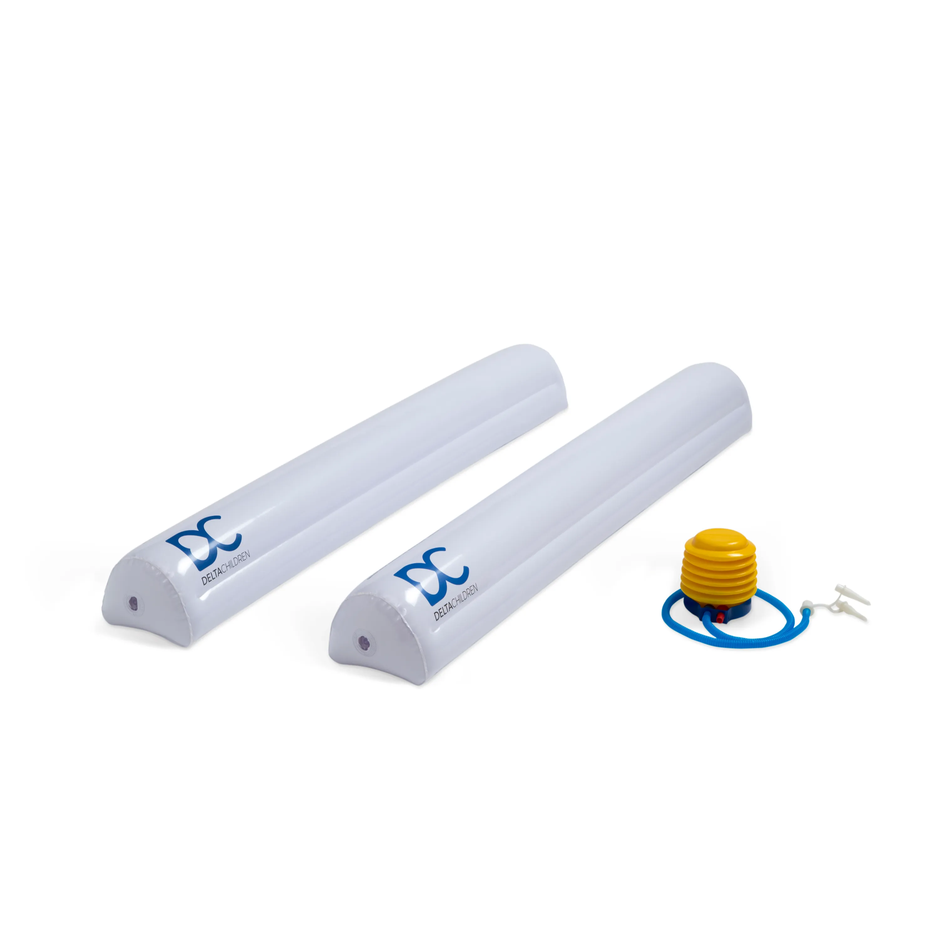 Inflatable Bed Rails for Toddlers & Kids with Foot Pump (2 Pack)