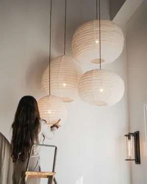 Japanese Linen Pendant Shade