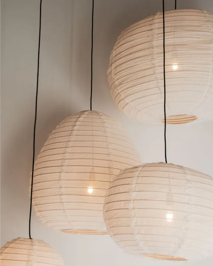 Japanese Linen Pendant Shade