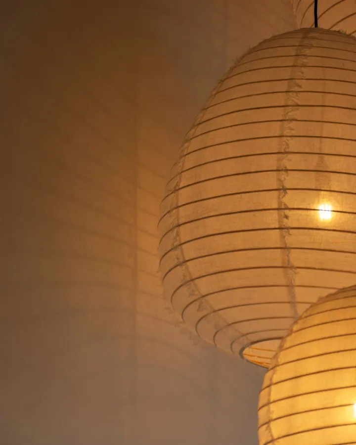 Japanese Linen Pendant Shade