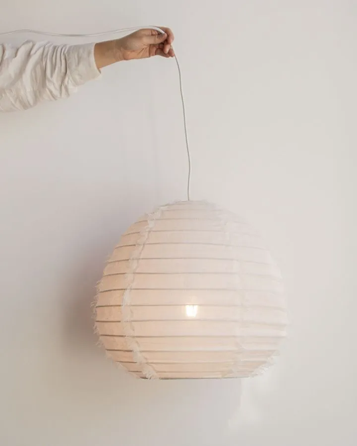Japanese Linen Pendant Shade
