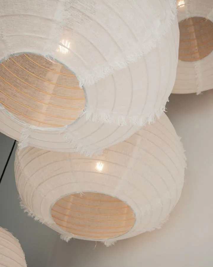Japanese Linen Pendant Shade