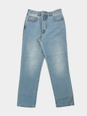 Jeans Azzurro Con Chocker