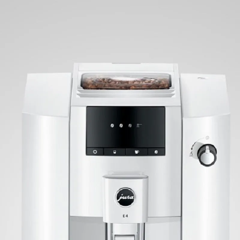JURA E4 Automated Coffee and Espresso Machine - White