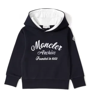 Kids Moncler Navy Hoodie