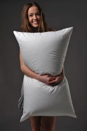 King Size Medium-firm Pillow 95% PREMIUM Polish Goose Down 850 Fill Power