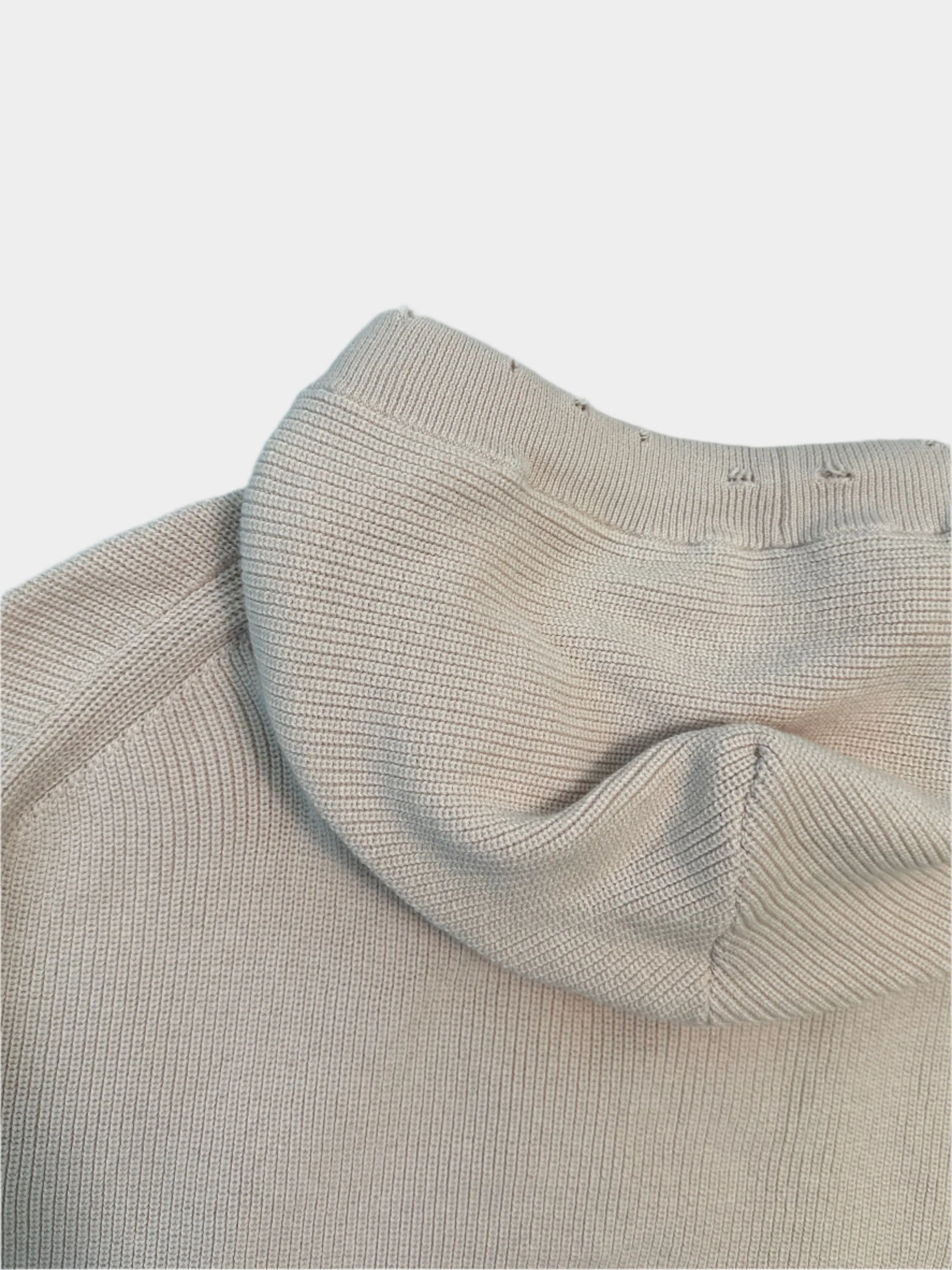 Maglione Color Perla In Lana Morbida