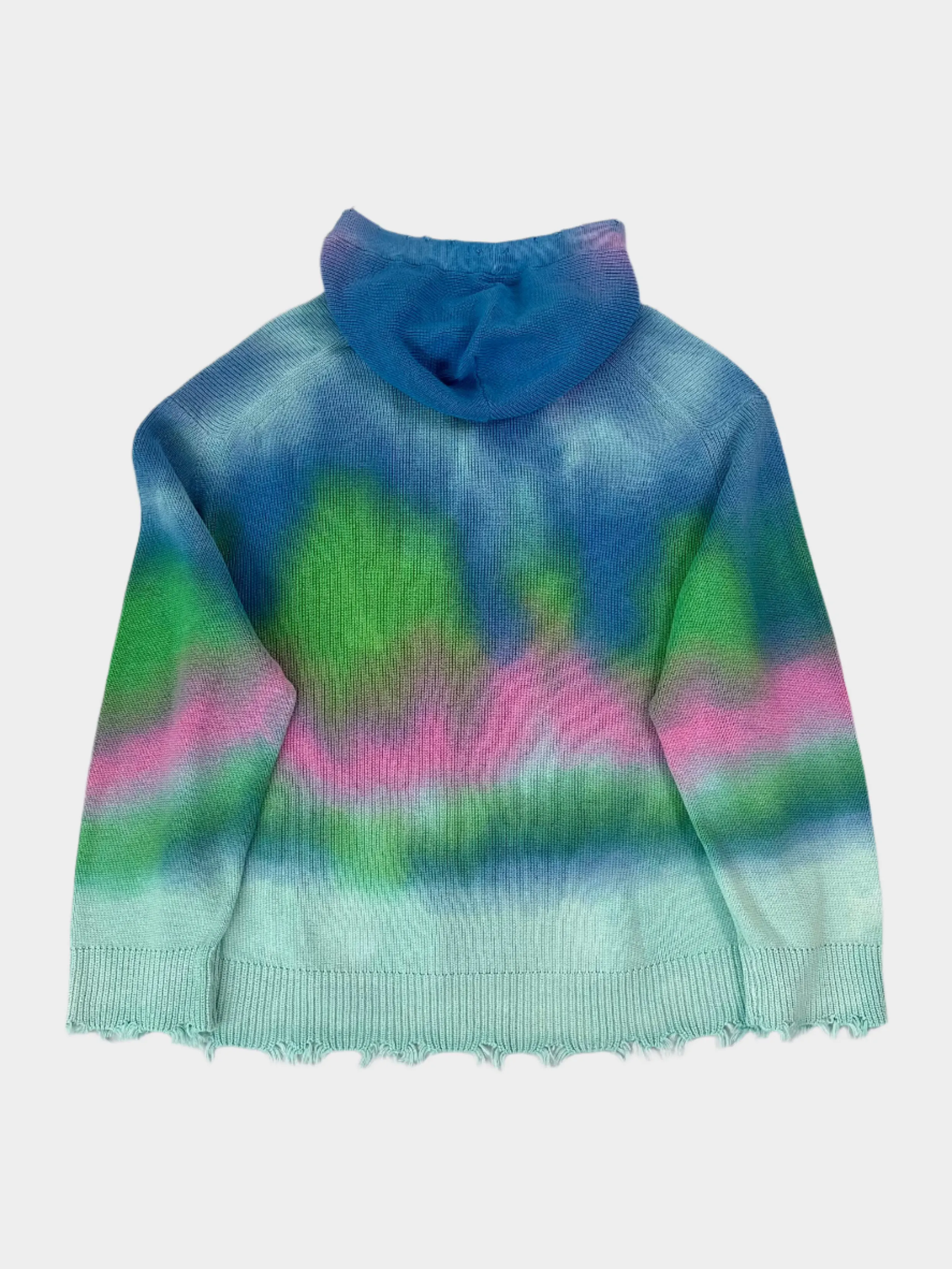 Maglione Multicolor Tie Dye Laneus Con Cappuccio