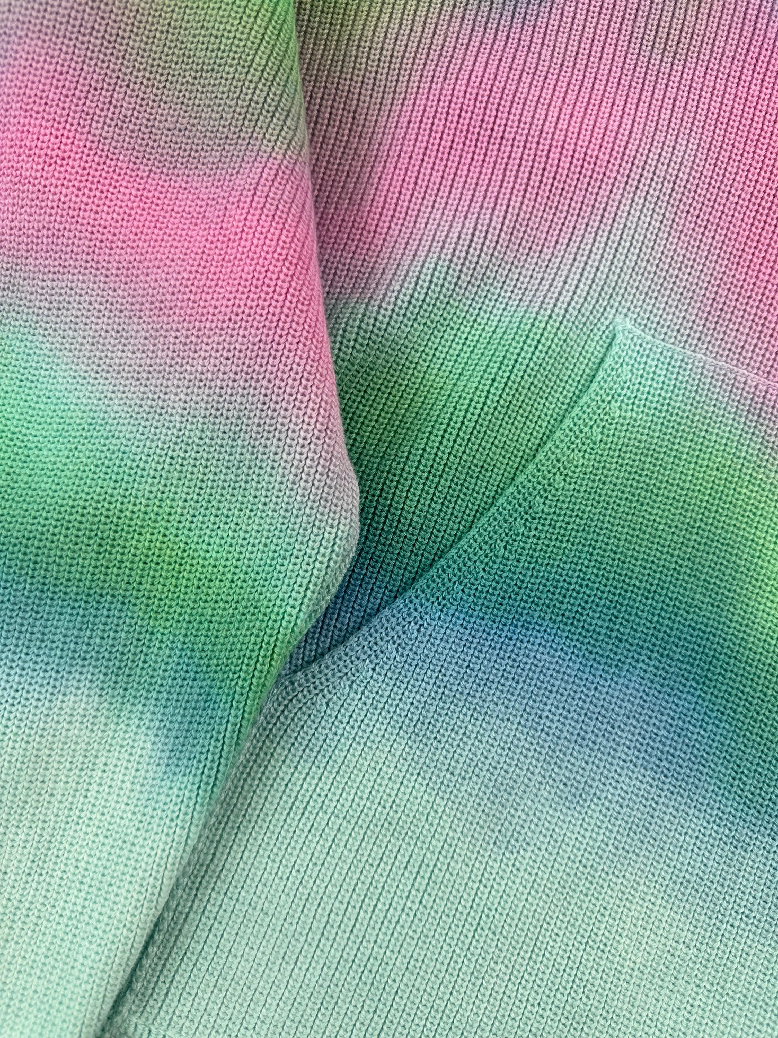 Maglione Multicolor Tie Dye Laneus Con Cappuccio