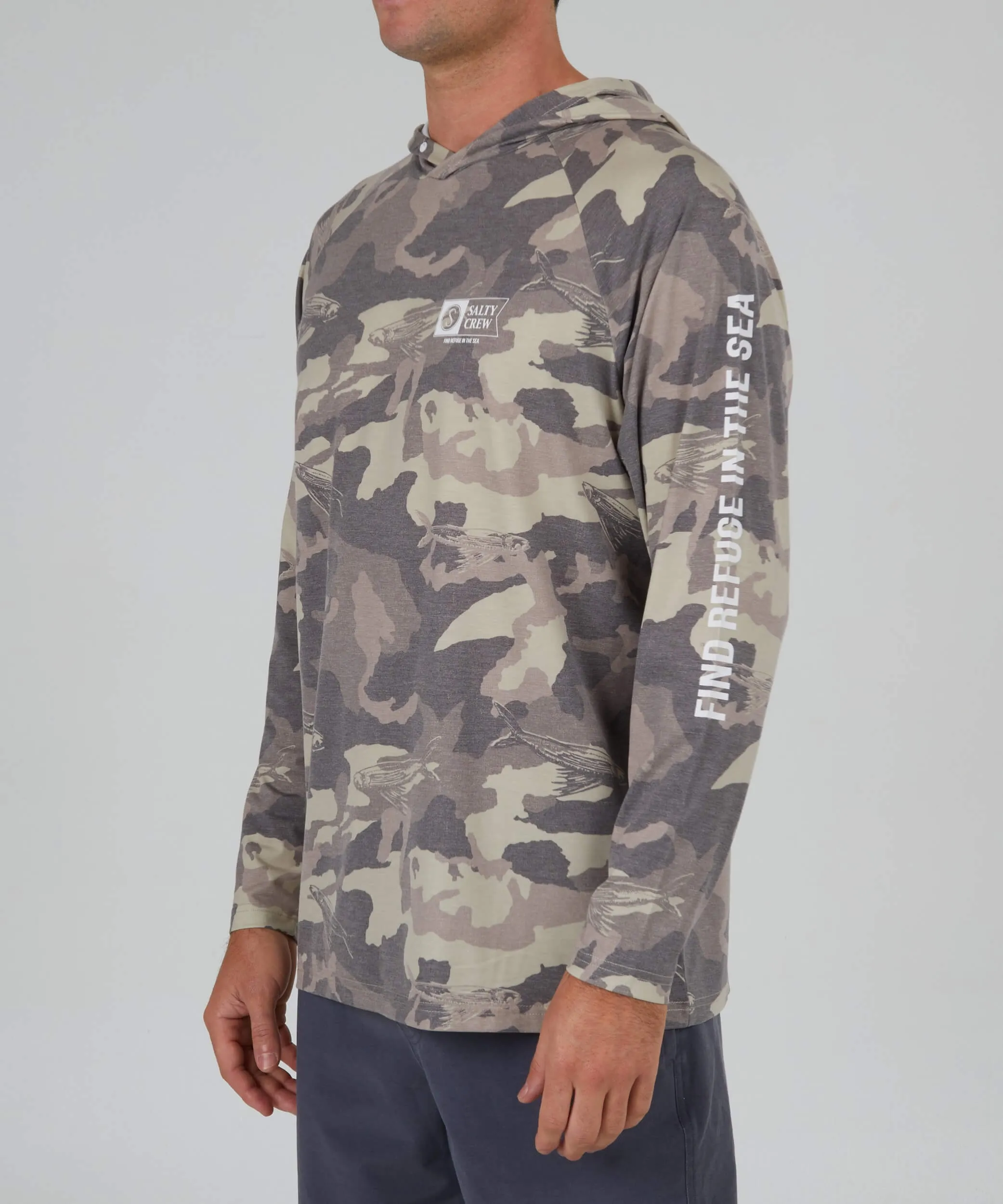 Mariner Hood - Tan Camo