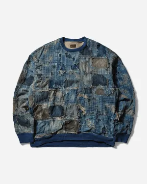 Men's Boro x IDG 2Tones Big Sweatshirt Indigo