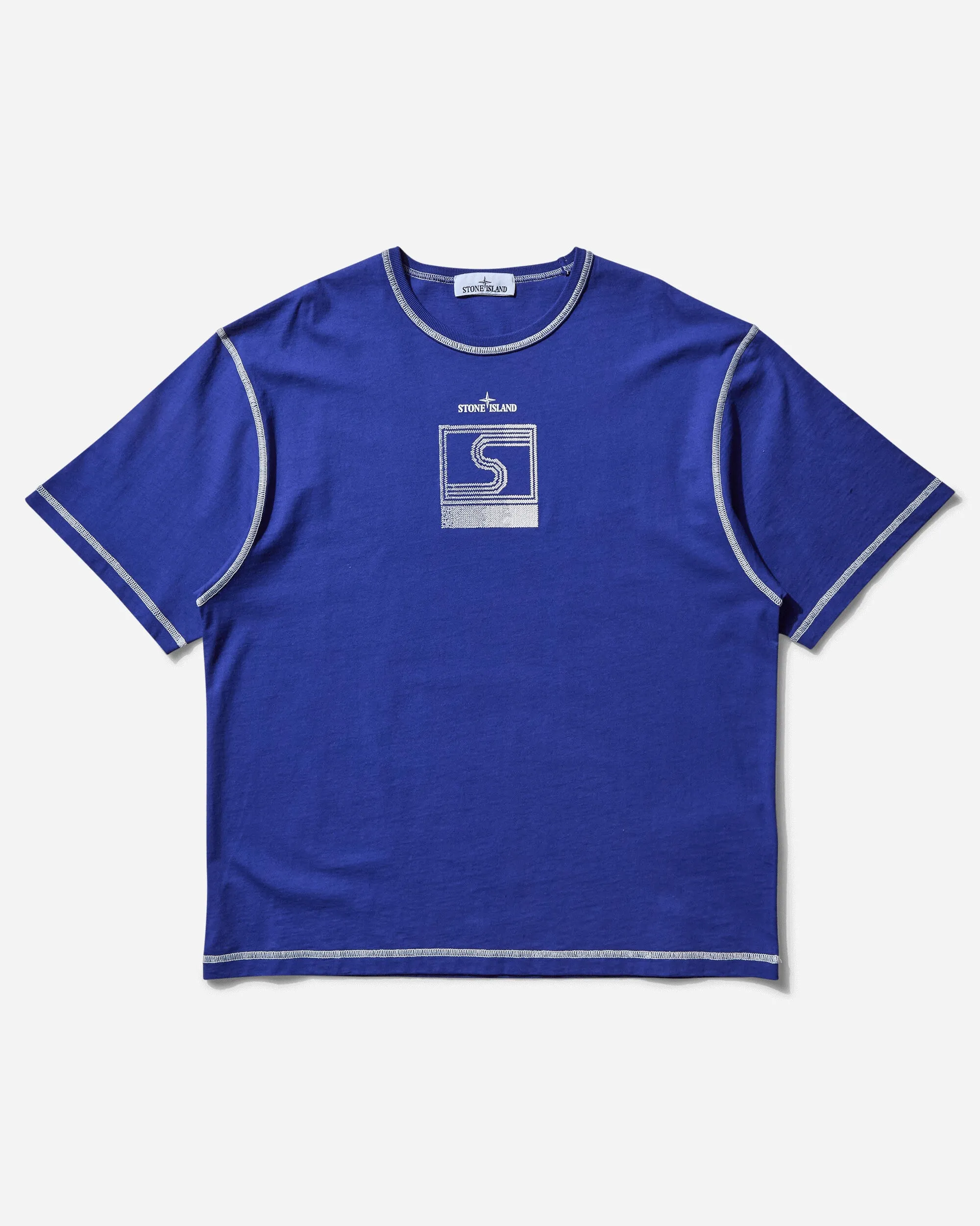 Men's Combed Organic Cotton Jersey T-Shirt Bright Blue
