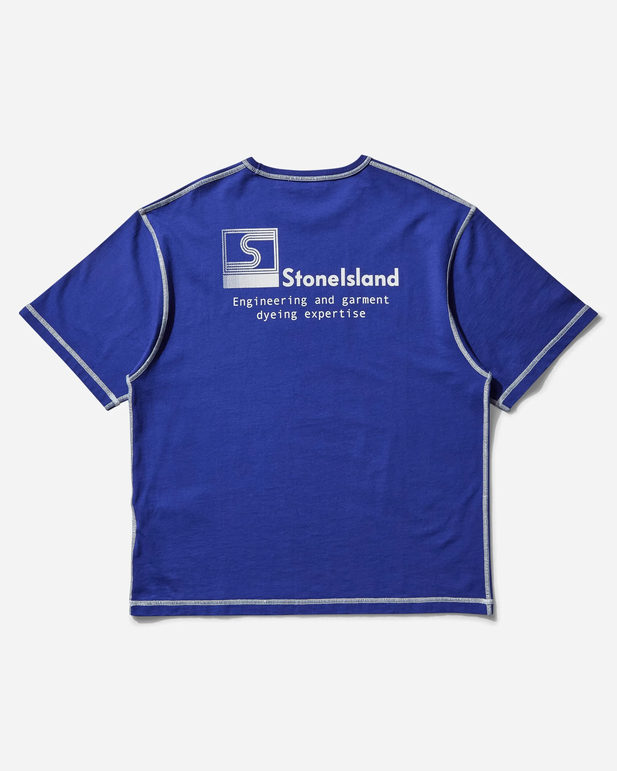 Men's Combed Organic Cotton Jersey T-Shirt Bright Blue