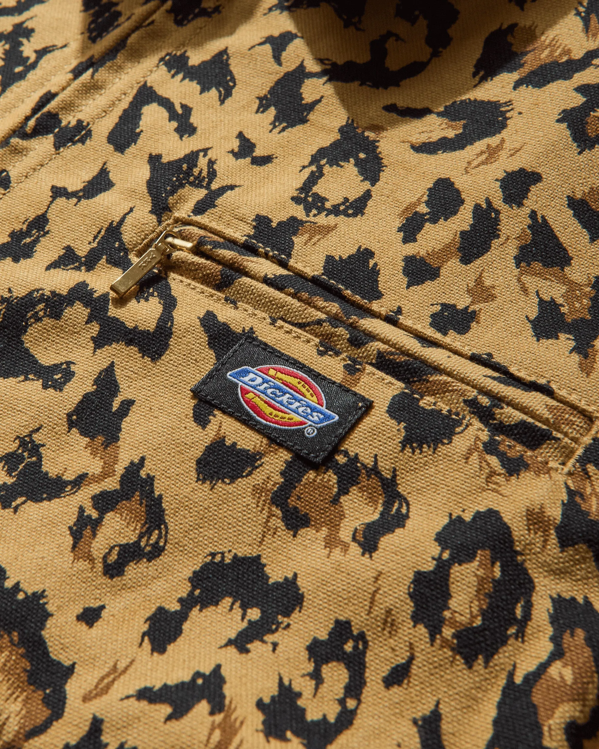 Men's Dickies Leopard Work Jacket Beige