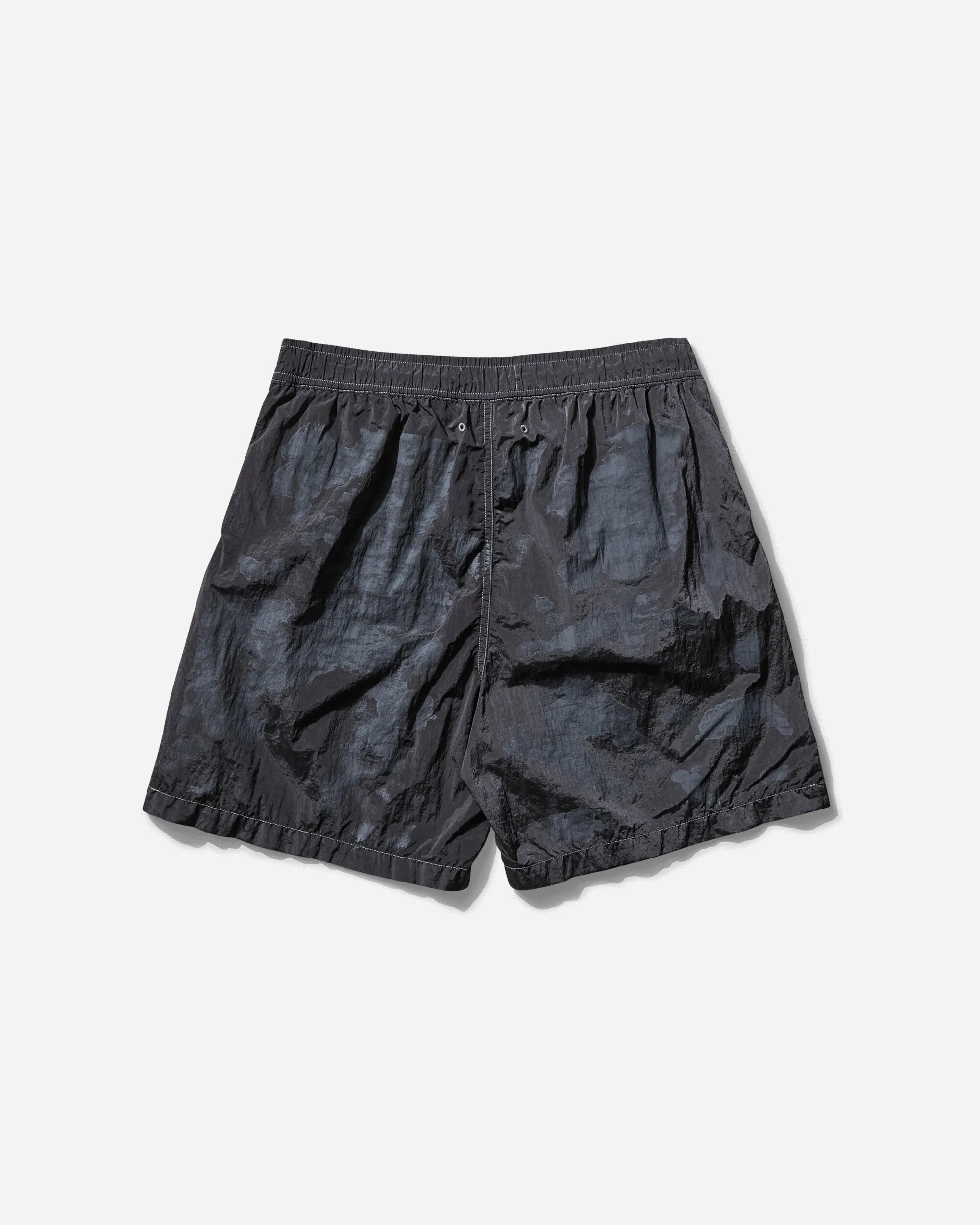 Men's Nylon Metal Laser Camo Swim Shorts Lead Grey