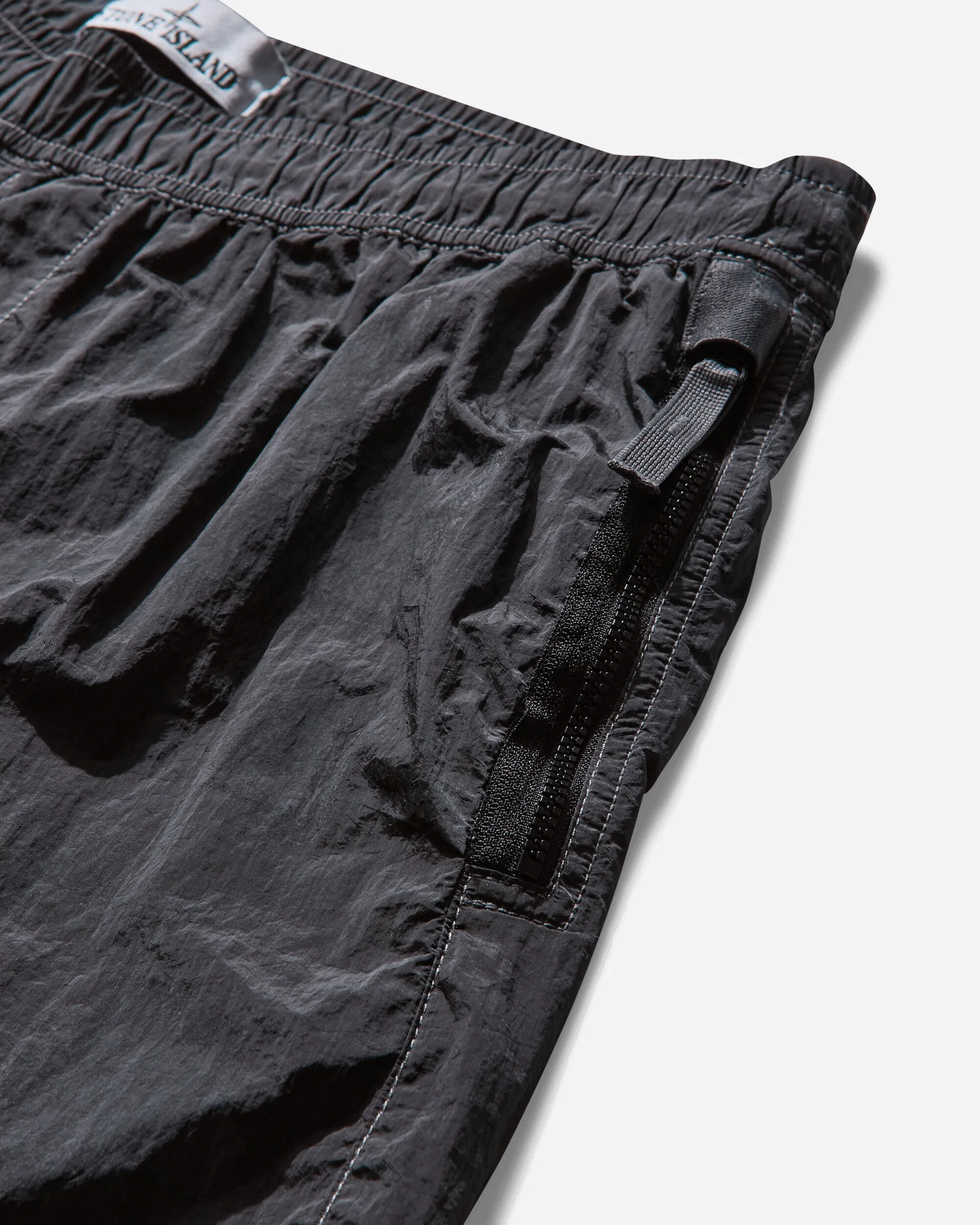 Men's Nylon Metal Laser Camo Swim Shorts Lead Grey