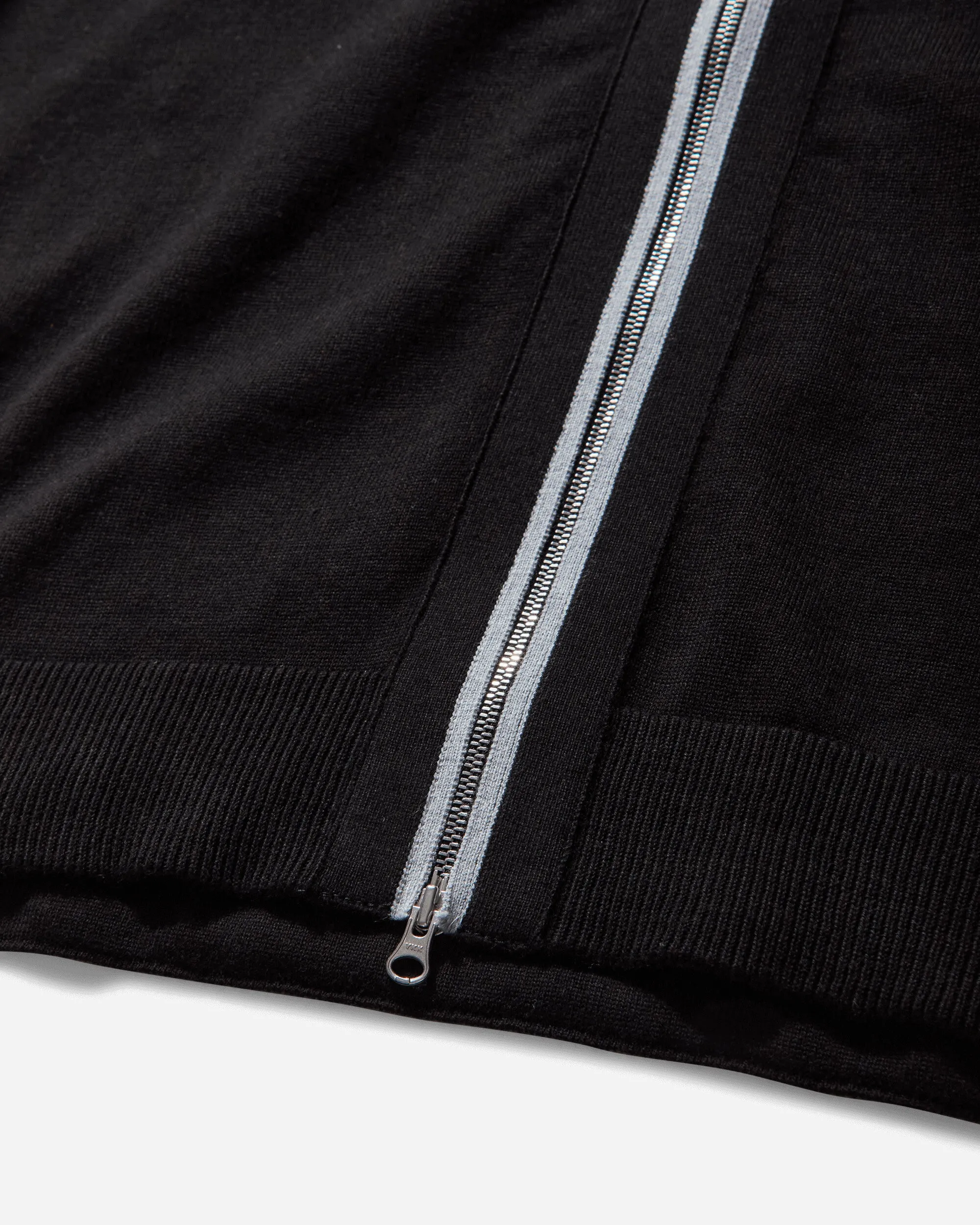 Men's Zip-Up Cardigan Black