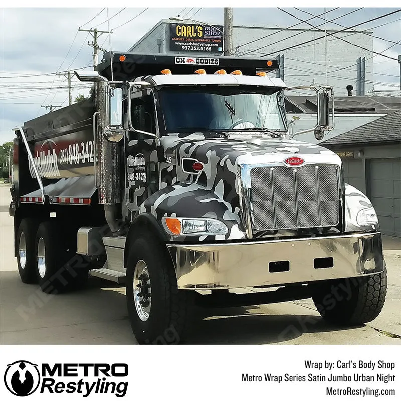 Metro Wrap Jumbo Classic Urban Night Camouflage Vinyl Film
