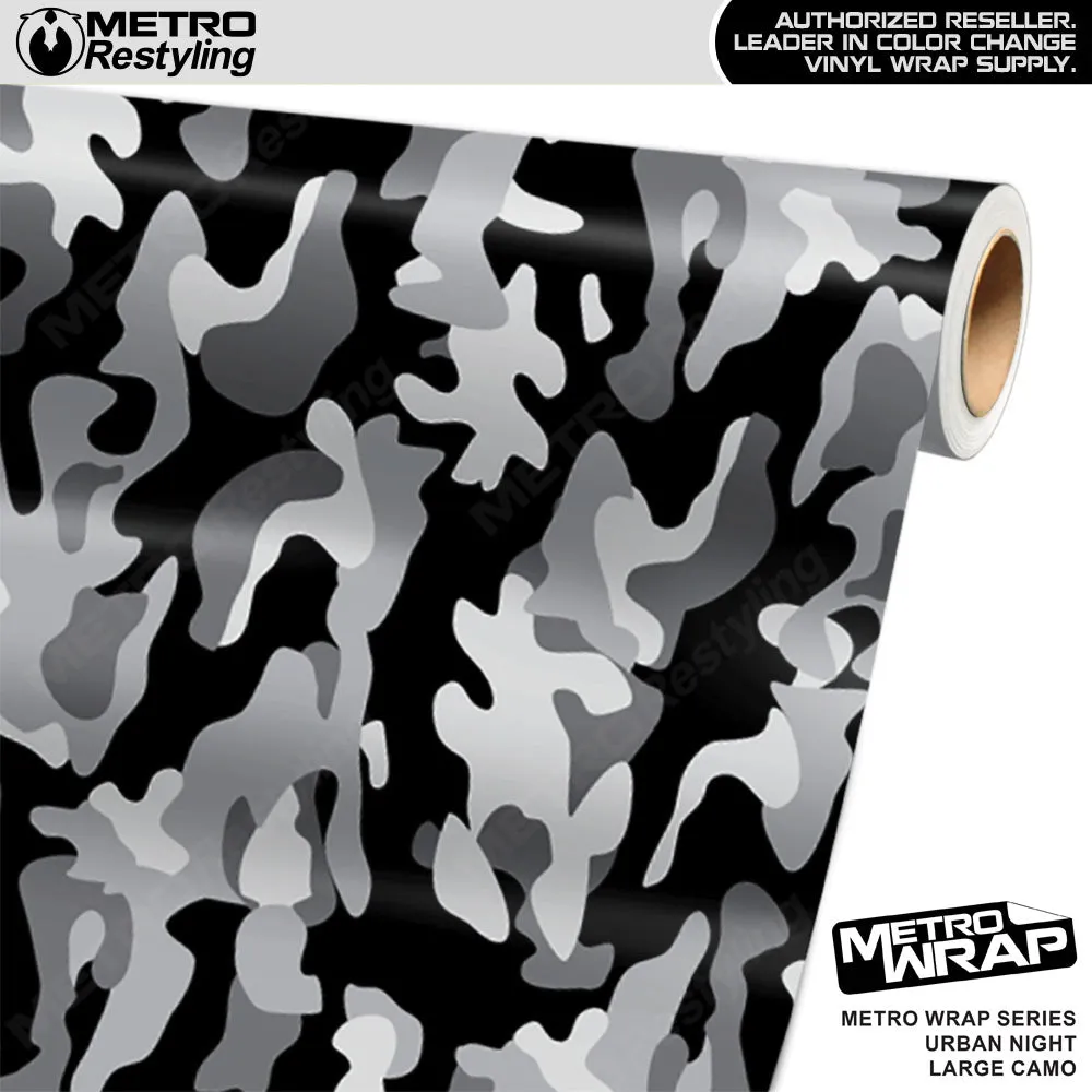 Metro Wrap Large Classic Urban Night Camouflage Vinyl Film