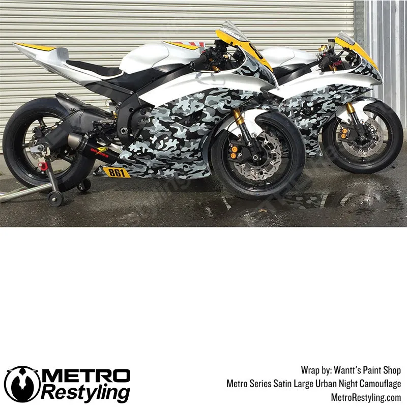 Metro Wrap Large Classic Urban Night Camouflage Vinyl Film