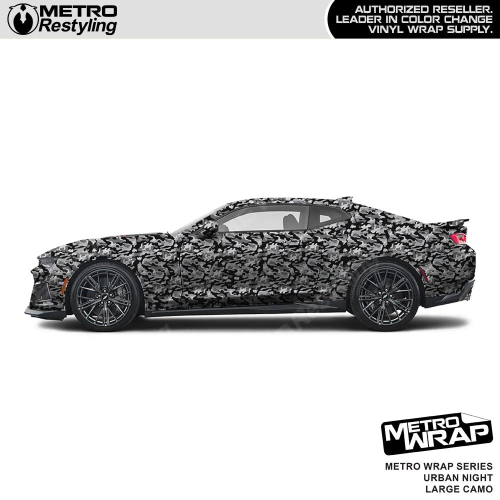 Metro Wrap Large Classic Urban Night Camouflage Vinyl Film