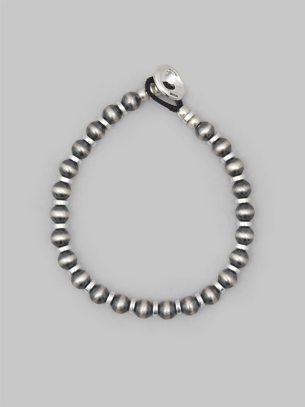 Mikia Navajo Pearl 5mm Silver Bracelet